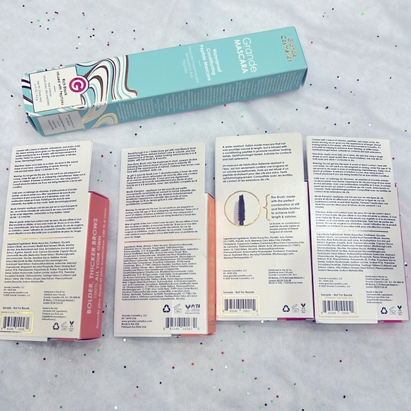 New Bundle! Grande Waterproof Conditioning Peptide Mascara FULL SZ & 4 samples - Picture 4 of 6